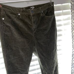 Army green corduroy pants